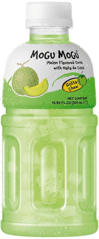 A unique combination of real fruit juice and chewy nata de coco makes Mogu Mogu a delicious, healthy, and fun beverage experience.